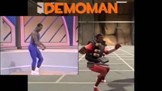 TF2 Manrobics Taunt: Original Source/Team Fortress 2 Comparison