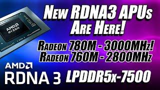 New RDNA3 APUs Are Here And FAST! Radeon 780M iGPU 3000MHz! GTX 1060 Power?