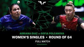 FULL MATCH | Adriana Diaz vs Sofia Polcanova | WS R64 | #SaudiSmash 2024