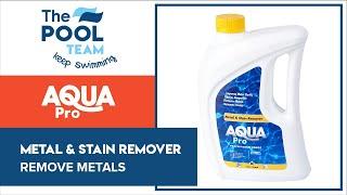 Remove Metals and stains from your pool | Aqua Pro Metal and Stain Remover