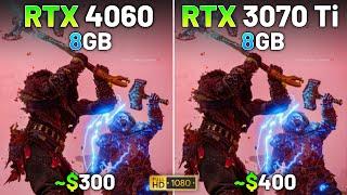 RTX 4060 vs RTX 3070 Ti | Test in 15 Games | 1080p