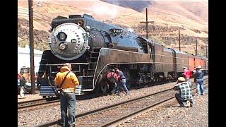 1291. SOUTHERN PACIFIC SP 4449 servicing at Wishram Washington by Columbia river