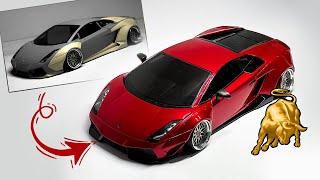 Lamborghini Gallardo Diecast LB Walk Bodykit Making