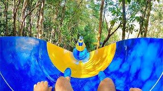 World's Longest Waterslide at Escape Theme Park in Malaysia (1.1km)