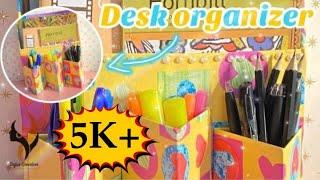 DIY Desk Organizer From Waste Materials |Best Out of Waste|Safus Creation|منظم مكتب من مواد النفايات