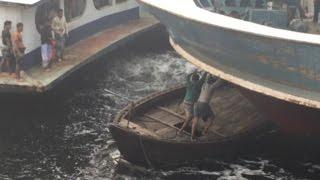 Crazy boat terminal in Bangladesh