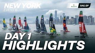 Day 1 Highlights // Mubadala New York Sail Grand Prix | SailGP