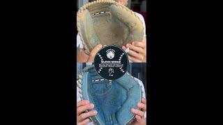 How to clean a baseball glove - Rhino Wax Glove Scrub - Amazing Results!  #cleanbaseballglove