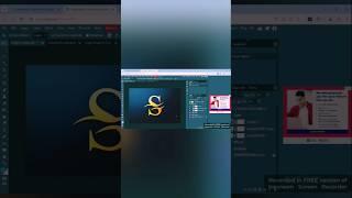 Logo Design - S Letter Logo Design Part 2| Step by Step Illustrator Tutorial#shortvideo