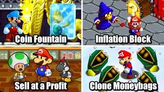 Evolution of Infinite Coins Tricks in Mario Games (1994 - 2024)