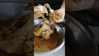 Farah Khan Ka Roast Chicken Bana Dala  #eating #full #Chicken #mukbang #ytshort