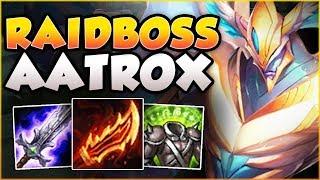 THE MOST OPPRESSIVE AATROX BUILD POSSIBLE?! RAIDBOSS AATROX SEASON 8 TOP GAMEPLAY! League of Legends