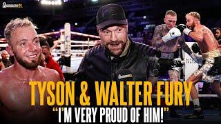 “I’M VERY PROUD OF HIM!”  | Tyson Fury hijacks interview to praise cousin Walter’s “relaxed” win 