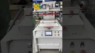 Servo Flat precision screen printing machine with movement vacuum table