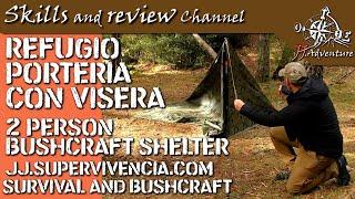   2 Person Bushcraft shelter | Refugio Bushcraft PARA 2 PERSONAS | Helikon Tex 3x3m Super tarp