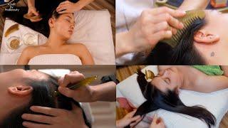 2 HOURS of the Best ASMR Compilation with Head Massage [Combing, Scratching, Brushing & Gua Sha]