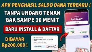 APLIKASI  PENGHASIL UANG 2025 TANPA UNDANG TEMAN - CARA DAPAT UANG DARI INTERNET - SALDO DANA GRATIS