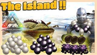 Easy Black Pearl | Silica Pearl | Oil | Chitin in The Island in ARK Survival Evolved