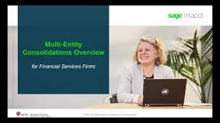 Sage Intacct Multi Entity Consolidations For Financial Services Firms