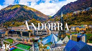 FLYING OVER ANDORRA 4K UHD -  Relaxing Music Along With Beautiful Nature Videos - 4K Video HD