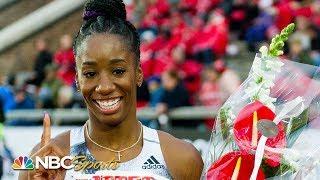 Keni Harrison pulls away for 100m hurdles title at Diamond League | NBC Sports