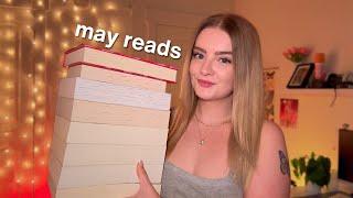 ASMR the 14 books i read in May  monthly reading wrap up