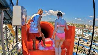 Space Boat Water Slide at Aquapark Nessebar