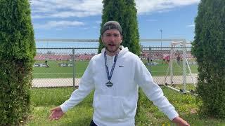 Garrett Taylor after St. Olaf game -- May 23, 2022
