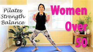 Full Body Pilates 15 minute Routine for Women Over 50 years old - Balance and Strength