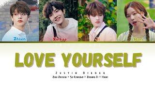 【COVER HALU】JUSTIN BIEBER - LOVE YOURSELF by Zhu Zhixin, Su Xinhao, Zhang Ji (ft.Hani TrisyG)