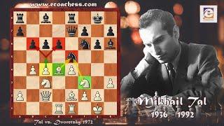 Greatest Chess Positional Play! Tal vs. Dvoretsky USSR Championship 1972