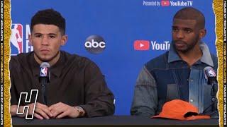 "Next Question" Devin Booker After Reporter's Question About Chris Paul