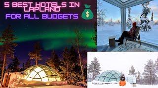 5 BEST hotels in Lapland, Finland - for ALL budgets :) #travel #northernlights #couple #hotels