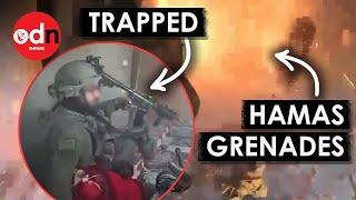 Israeli Soldiers Trapped by Hamas Grenade Assault