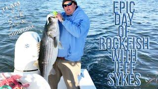 HUGE ROCKFISH on the Chesapeake Bay!