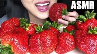 GIANT STRAWBERRIES ASMR FRUIT PLATTER | Juicy Eating Sounds | ASMR Phan