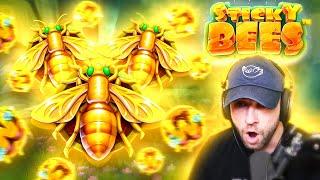 This *NEW* Sticky Bees Pragmatic slot has INSANE TUMBLES!! (Bonus Buys)