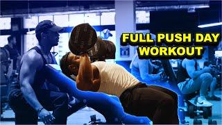 FULL PUSH DAY AT POWERHOUSE GYM | ROAD TRIP TO SOUTH FLORIDA PART 2