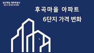 일산 후곡마을 6단지 동부/건영 가격 움직임