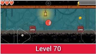 Red Ball 4 | Level 70 | Into The Caves | Walkthrough