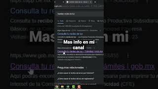 Sabias que puedes bajar tu recibo de luz sin registrarte?  #edutube92 #recibodeluz #cfe