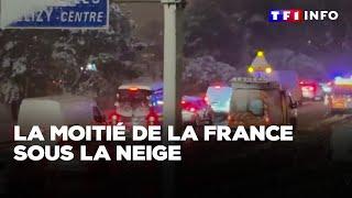 La moitié de la France sous la neige｜TF1 INFO