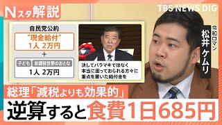 現金給付案2万円 年間の食費にかかる消費税と仮定すると…食費1日685円「全然足りない」「お話にならない」と街の声【Nスタ解説】｜TBS NEWS DIG
