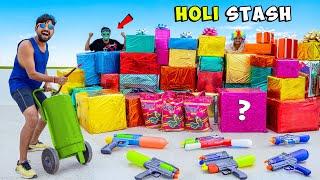 Opening Biggest Holi Stash Ever - होली का सबसे बड़ा ख़ज़ाना | Mystery Boxes Worth ₹ 500000/-