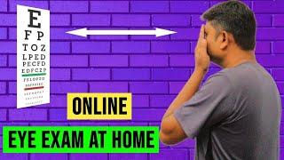 Online eye test | eye vision test online at home | Om Talk