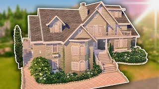 Green Suburban Home | Sims 4 ASMR Speed Build