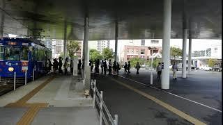 Kumamoto station, Kyushu, Japan.