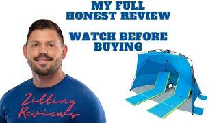 My Honest Review of the Pacific Breeze Easy Setup Beach Tent Deluxe XL | Zitting Reviews