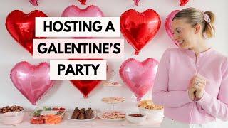 HOSTING a GALENTINE'S Day Party at my New York Apartment! Vlog