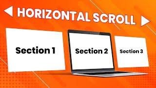 Elementor FREE Horizontal Scrolling | NO plugins (CSS ONLY)